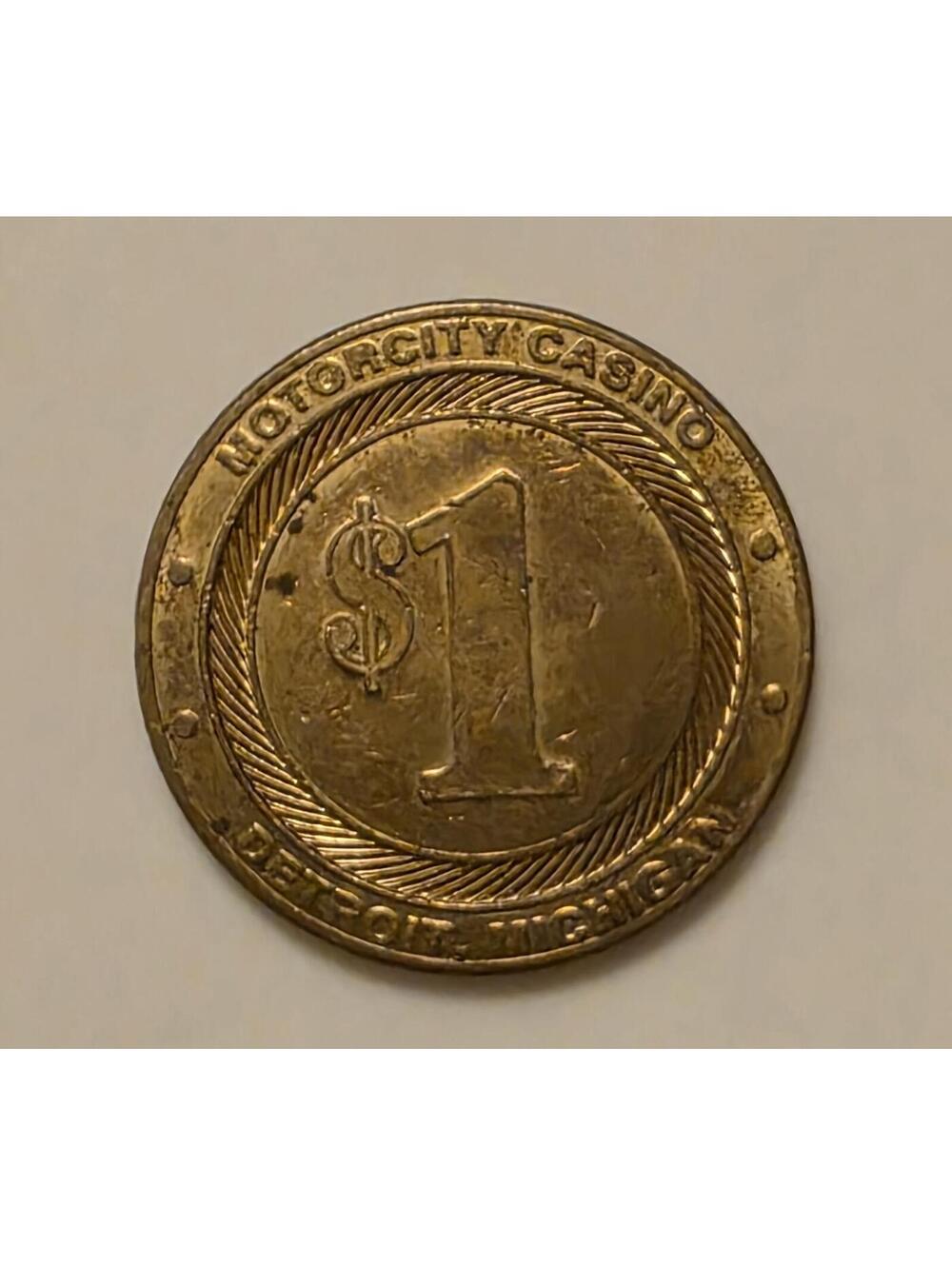 MotorCity Casino $1 Gaming Token Coin